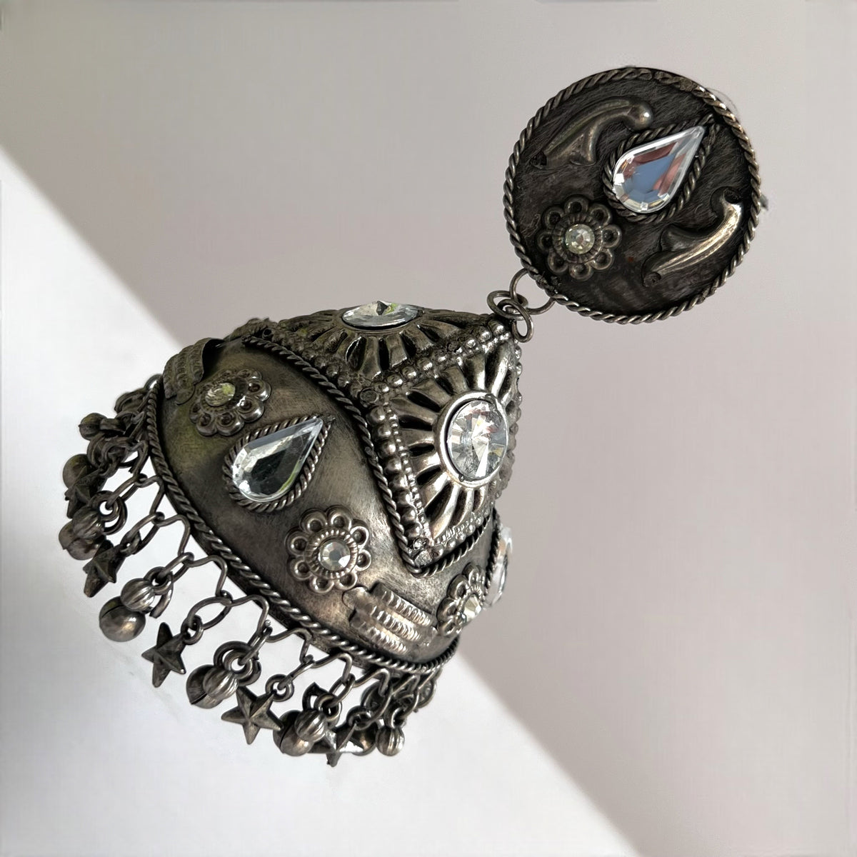 CONY FLAIR AFGHANI RAW AND RUSTIC AND VINTAGE JUMBO JHUMKAS AF30