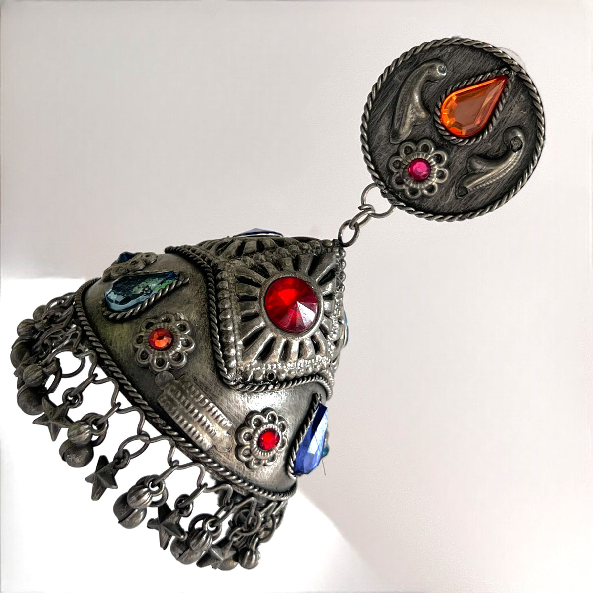 CONY FLAIR AFGHANI RAW AND RUSTIC AND VINTAGE JUMBO JHUMKAS AF30