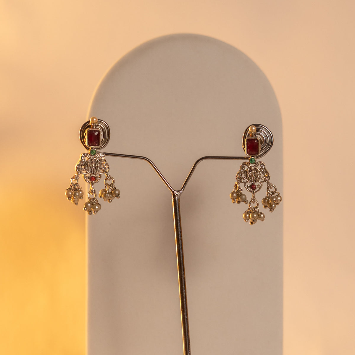 VARKALA BIJOUX EXCLUSIVE SILVER FINISH OXIDIZED MALA ML69