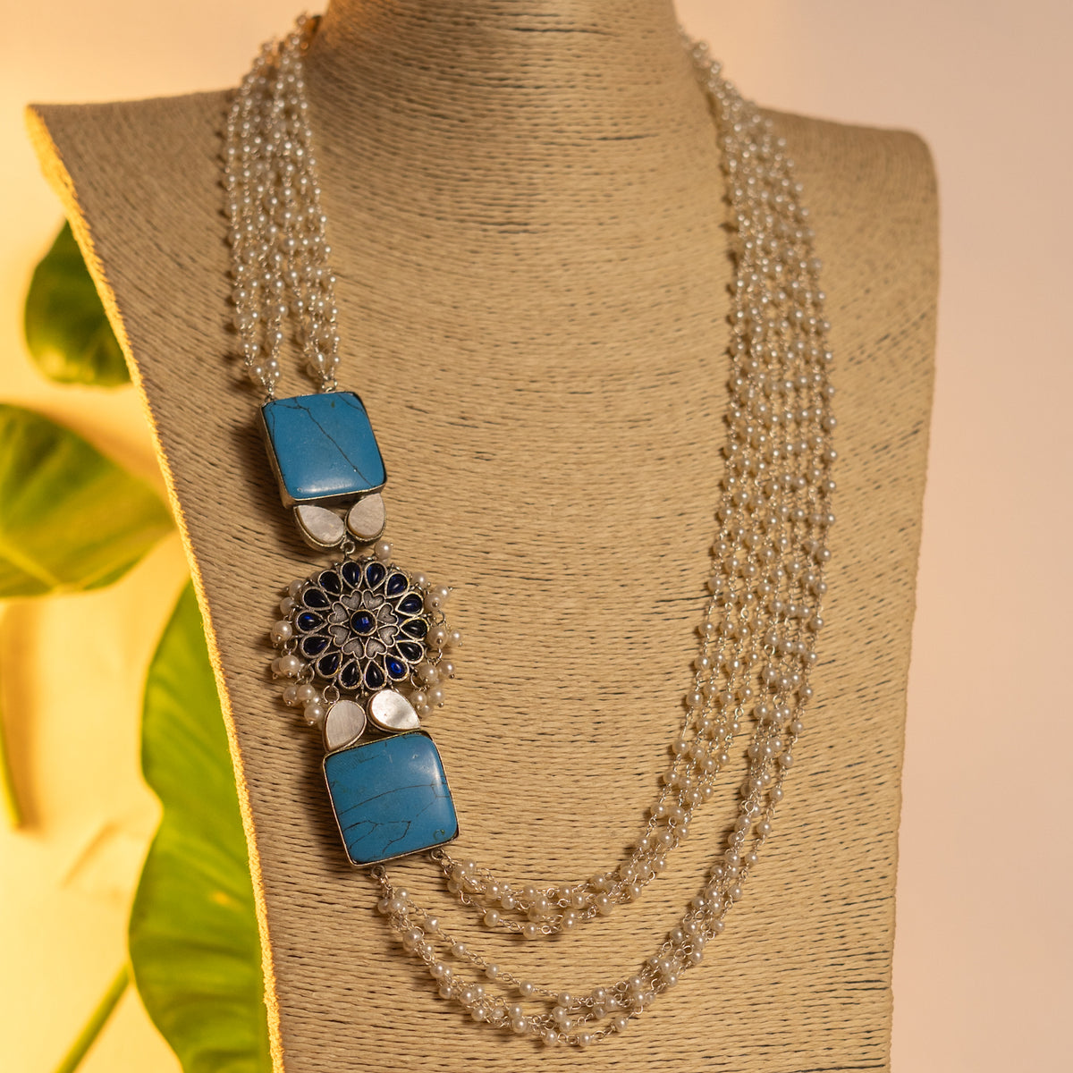 SIRIN HANDMADE MONOLISA STONE  STATEMENT MALA ML46