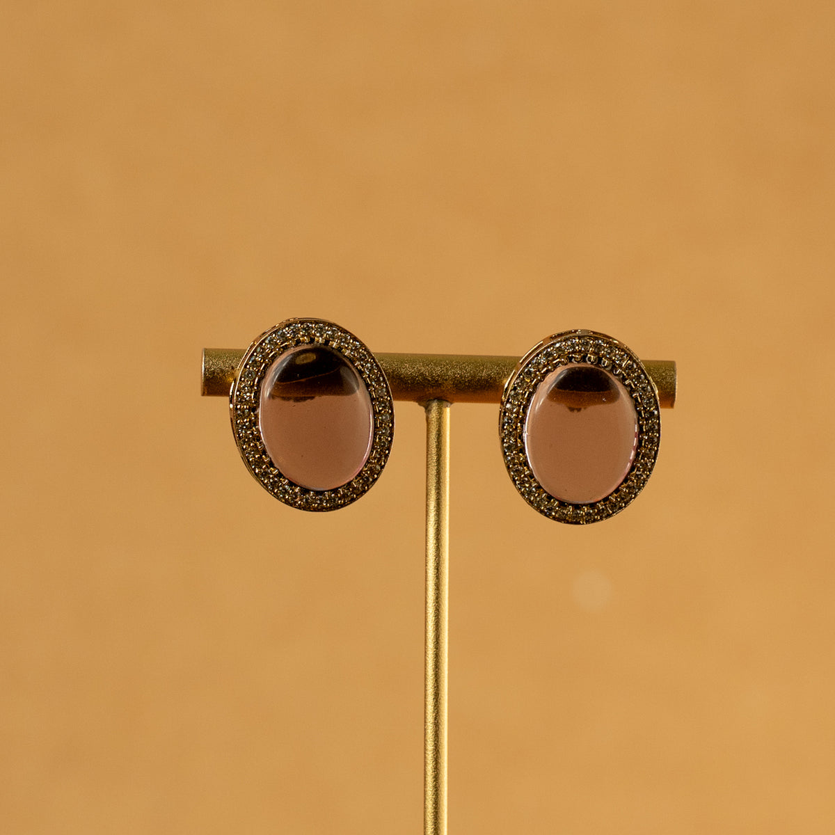 ZOHRA SEMI HANDMADE MONALISA STONE NECKPIECE/NECKLACE EARRINGS NL325