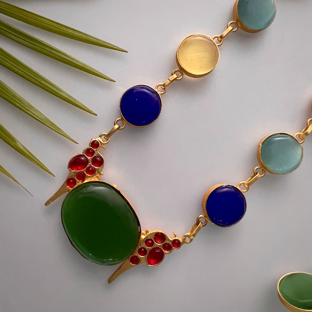 ROXANIA SET RING EARRING AND NECKLACE HANDMADE GOLD TONED PREMIUM NECKLACE/NECKPIECE EARRING SET NL30