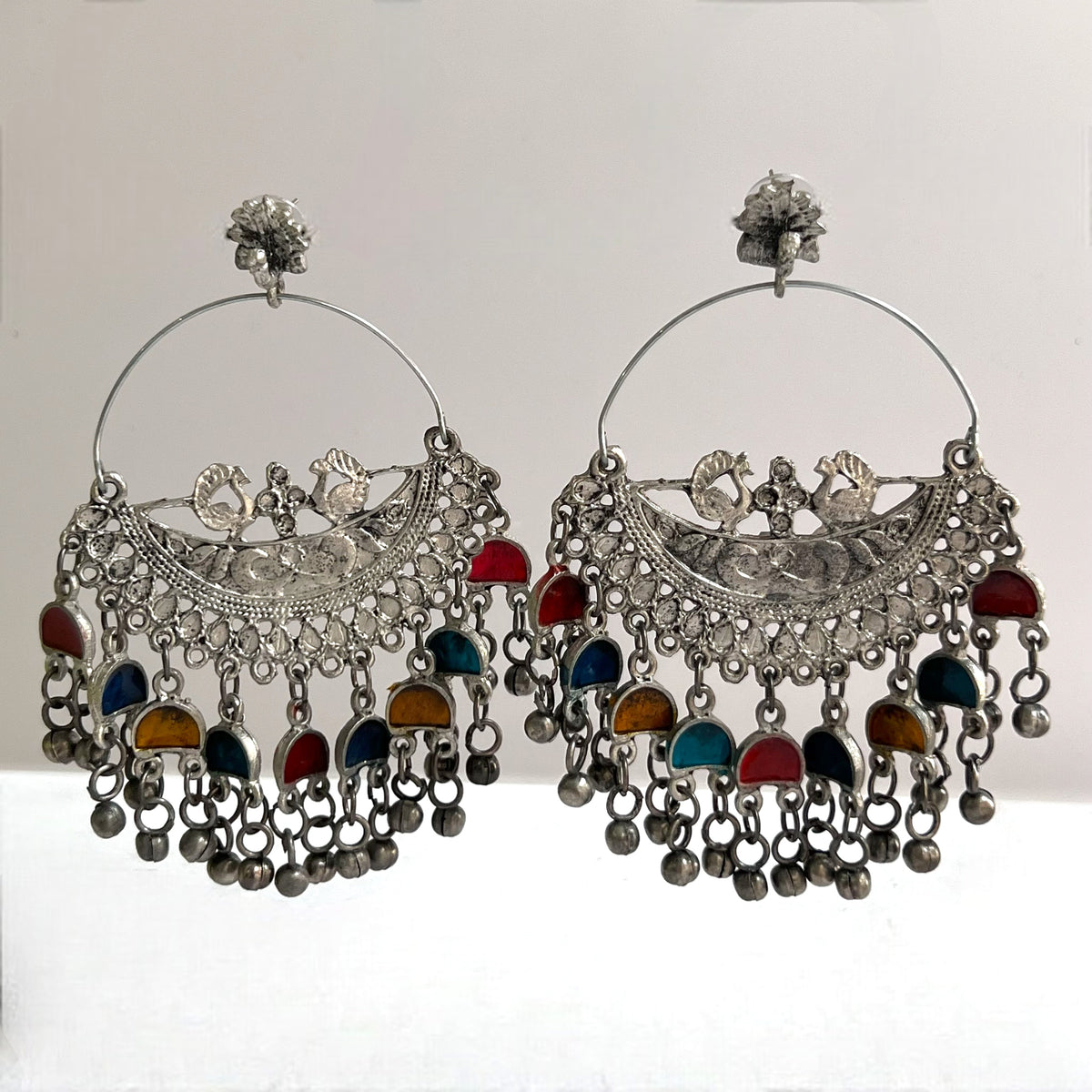 AYLA AFGHANI MEENA RAW AND RUSTIC AND VINTAGE LOOP EARRING AF52