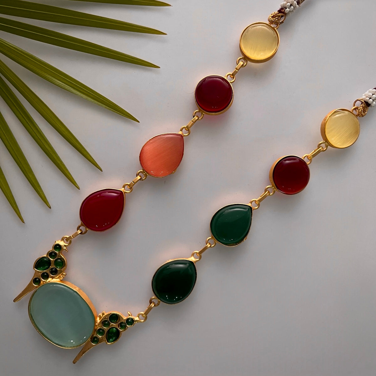 ROXANIA SET RING EARRING AND NECKLACE HANDMADE GOLD TONED PREMIUM NECKLACE/NECKPIECE EARRING SET NL30