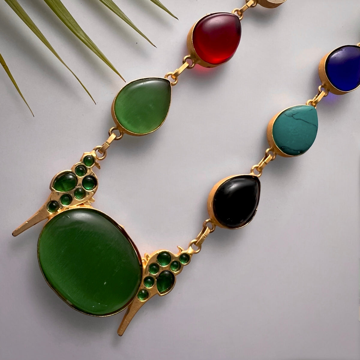 ROXANIA SET RING EARRING AND NECKLACE HANDMADE GOLD TONED PREMIUM NECKLACE/NECKPIECE EARRING SET NL30