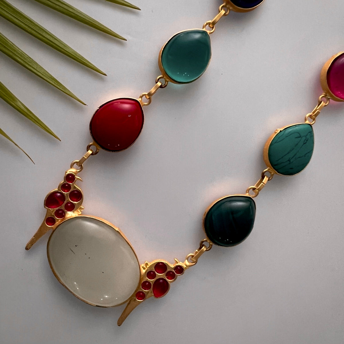 ROXANIA SET RING EARRING AND NECKLACE HANDMADE GOLD TONED PREMIUM NECKLACE/NECKPIECE EARRING SET NL30