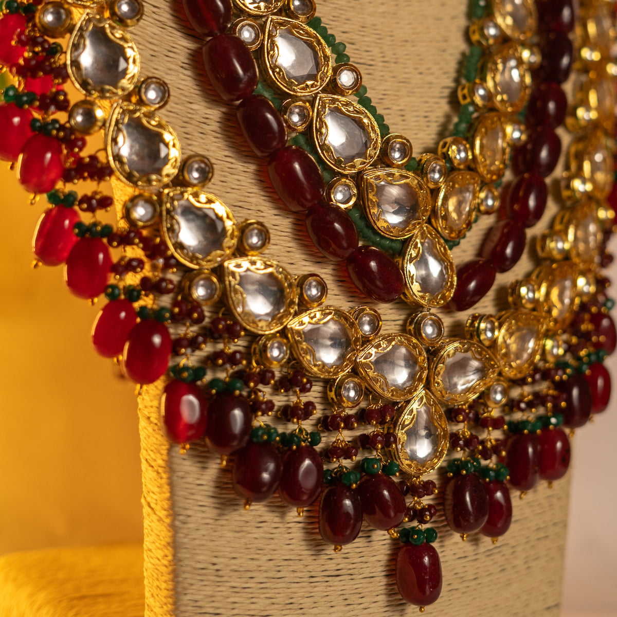 VASUNDHRA HANDMADE BRIDAL BIJOUX PREMIUM BEADS KUNDAN BRIDAL MALA ML122