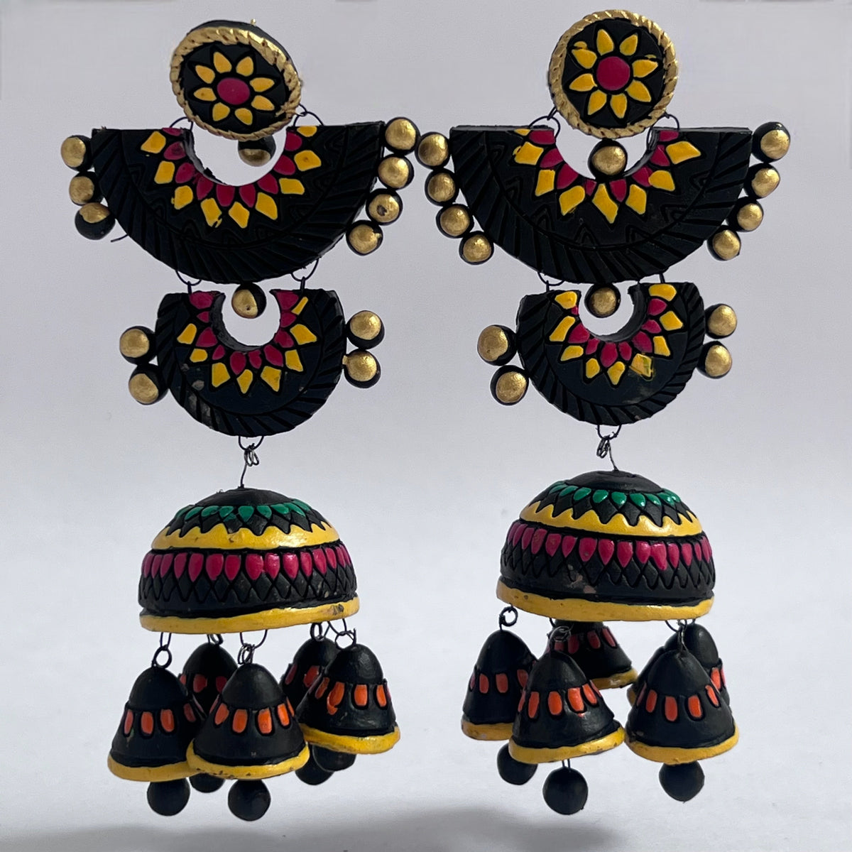 ASHANA TERRACOTTA HANDMADE JUMBO JHUMKAS TR69