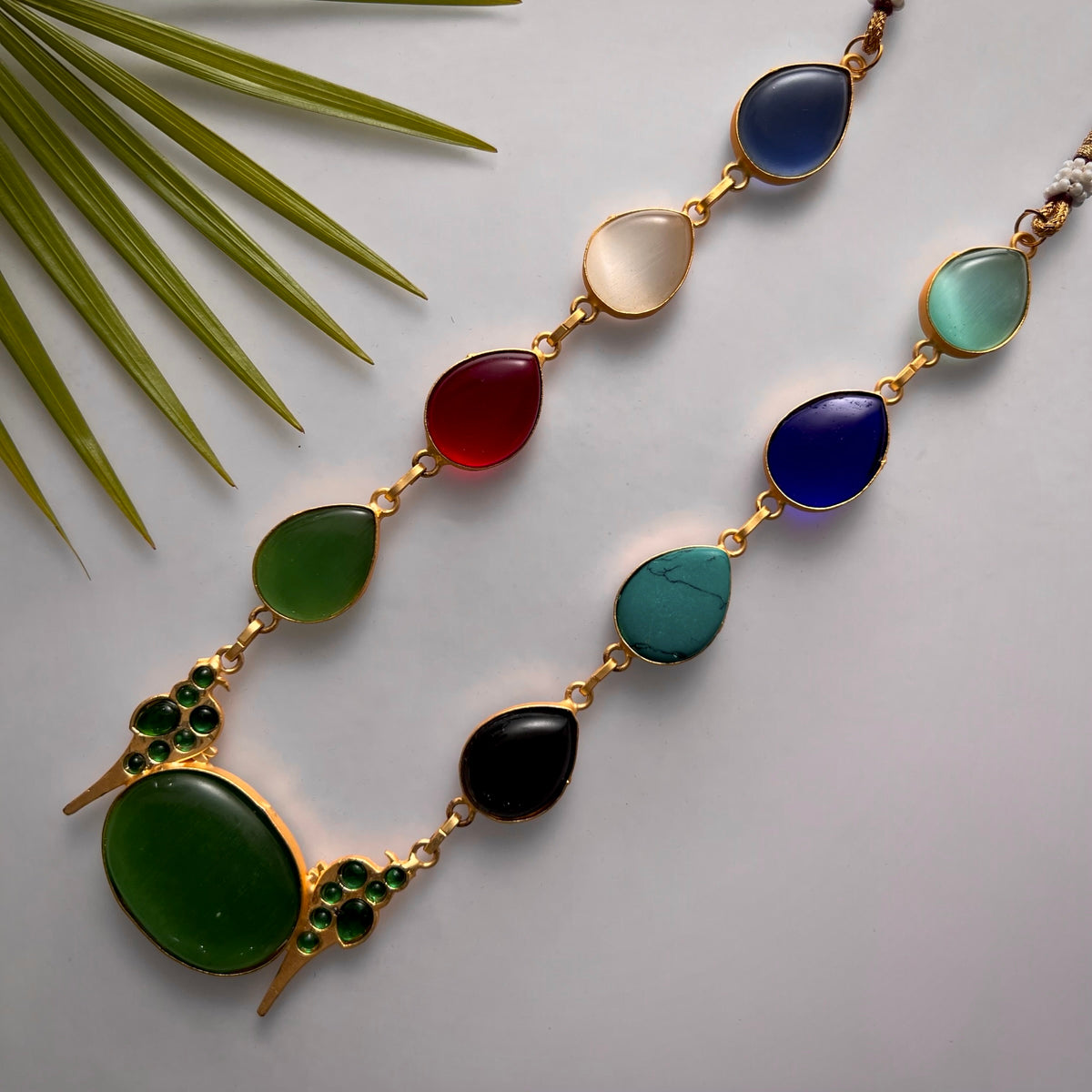 ROXANIA SET RING EARRING AND NECKLACE HANDMADE GOLD TONED PREMIUM NECKLACE/NECKPIECE EARRING SET NL30