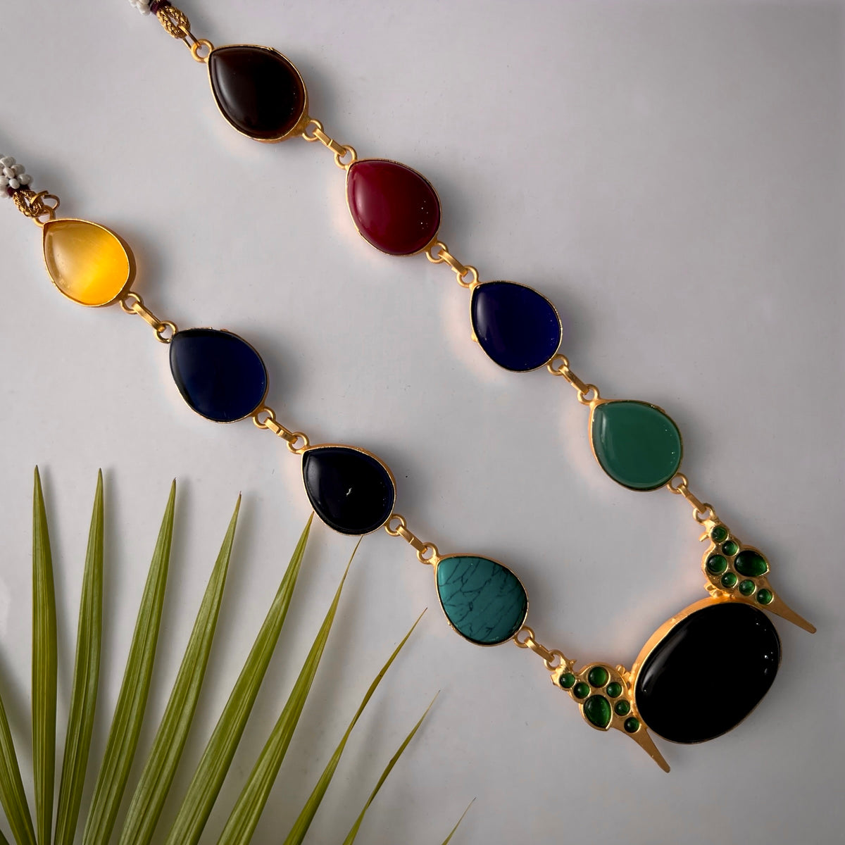 ROXANIA SET RING EARRING AND NECKLACE HANDMADE GOLD TONED PREMIUM NECKLACE/NECKPIECE EARRING SET NL30