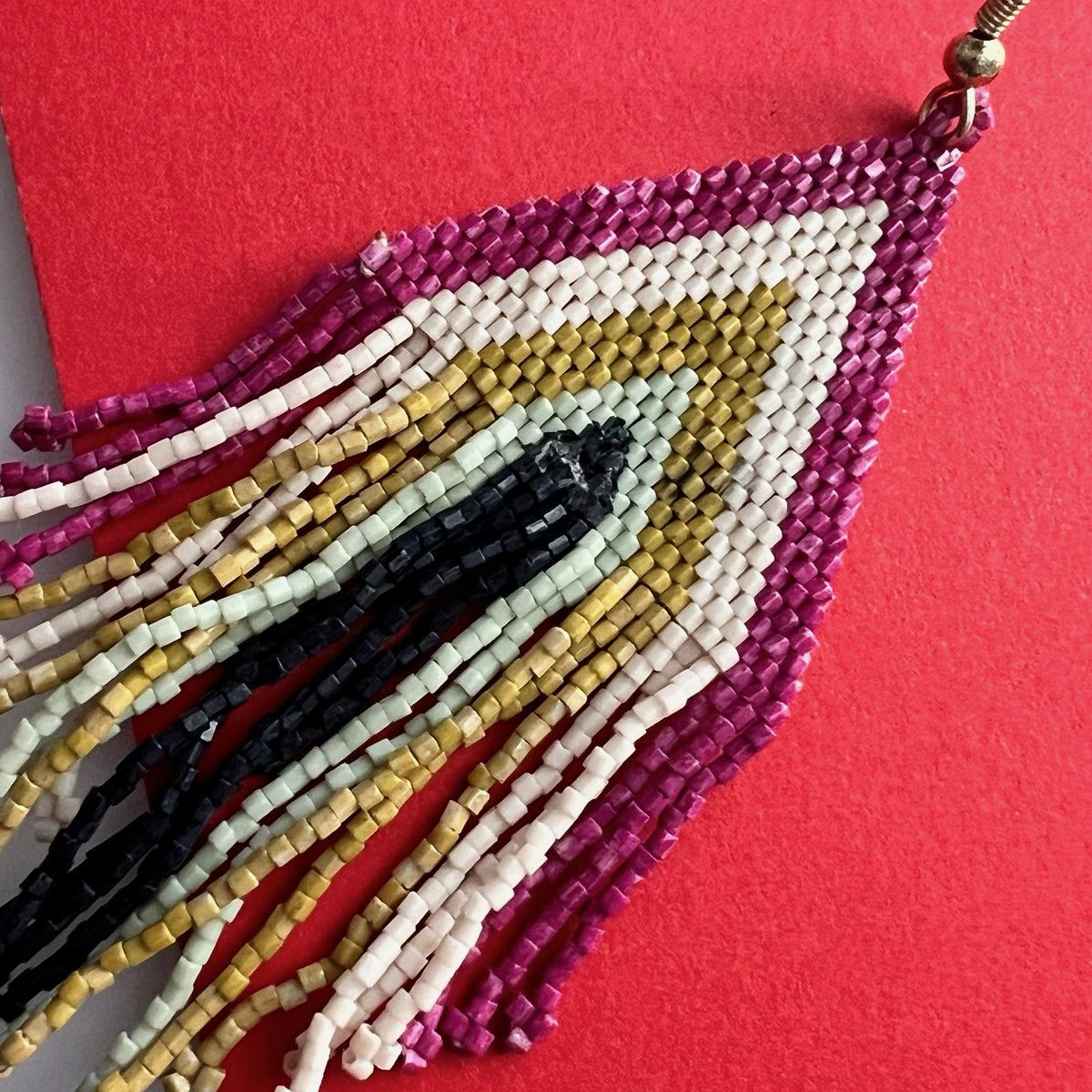 KAYA AFRO BEADS HANDMADE EARRING ER550