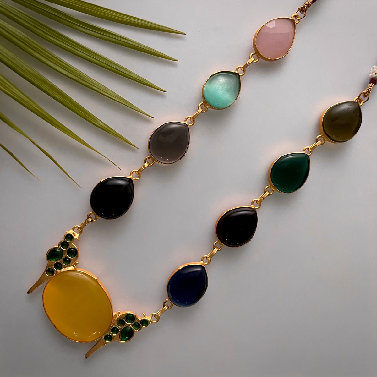 ROXANIA SET RING EARRING AND NECKLACE HANDMADE GOLD TONED PREMIUM NECKLACE/NECKPIECE EARRING SET NL30