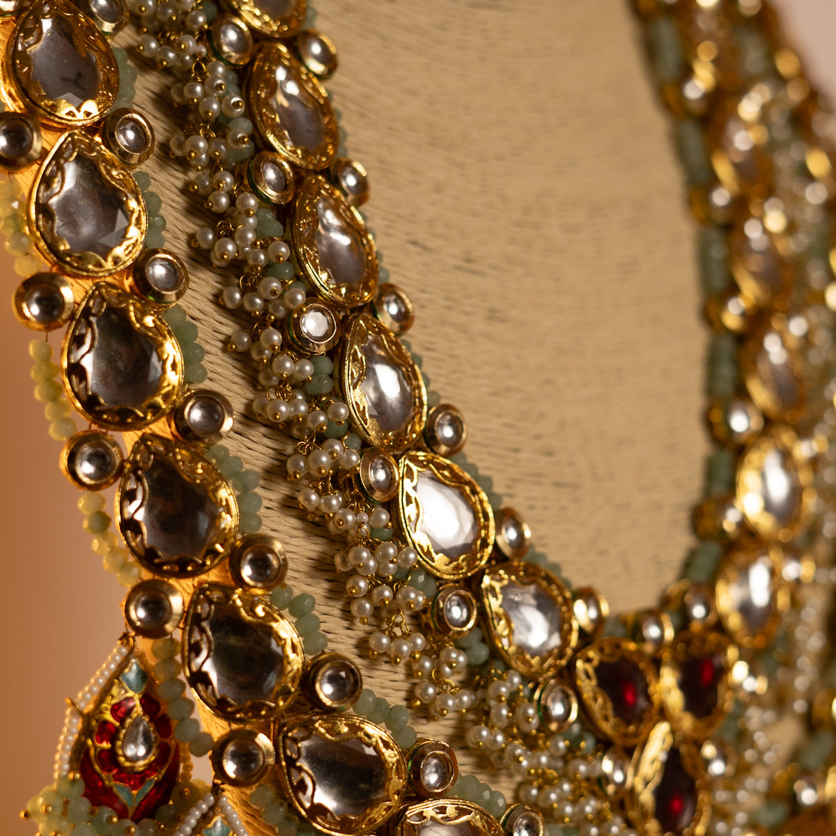 SANYOGITA BRIDAL BIJOUX PREMIUM HANDMADE LAC KUNDAN BRIDAL MALA ML121