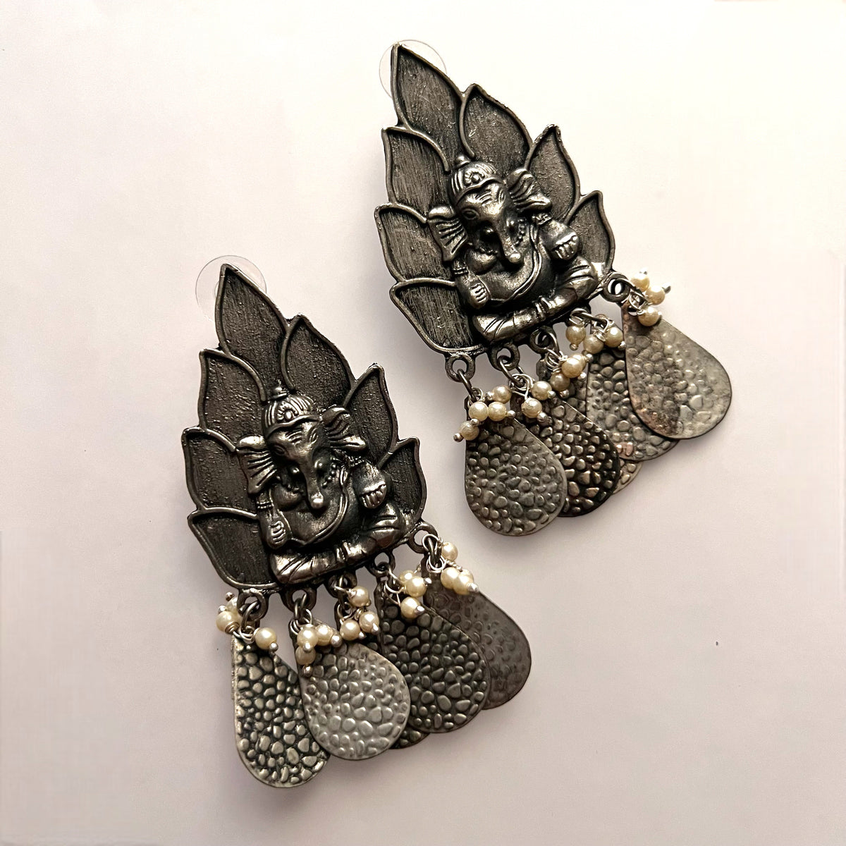 GAN PAPPA AFGHANI RAW AND RUSTIC AND VINTAGE EARRING AF56