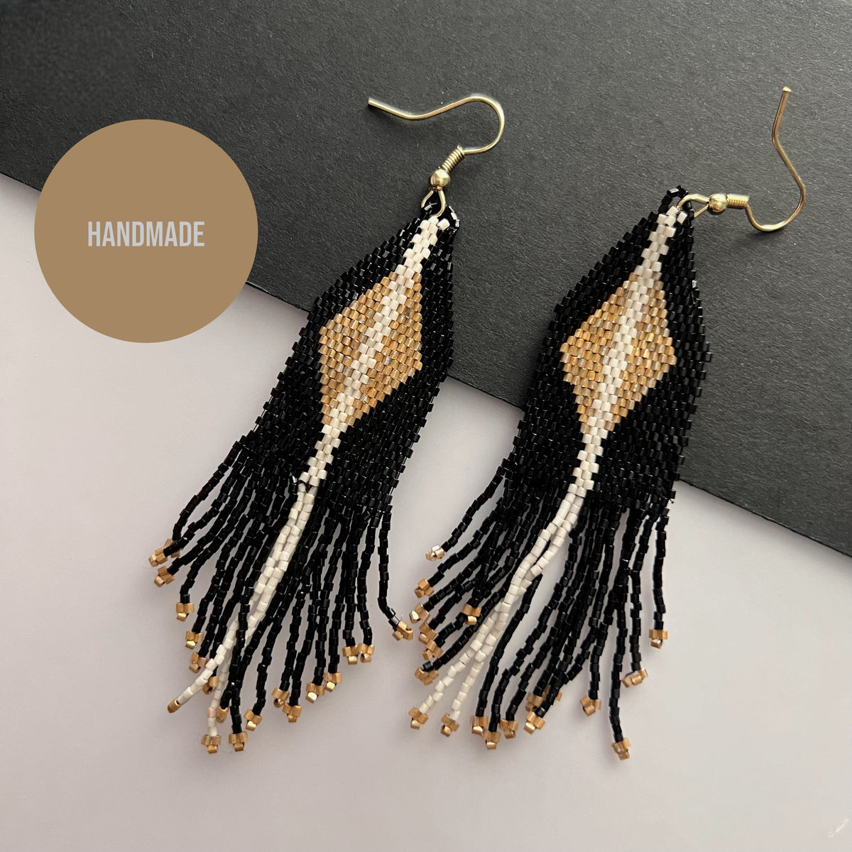 NINA AFRO BEADS HANDMADE EARRING ER553