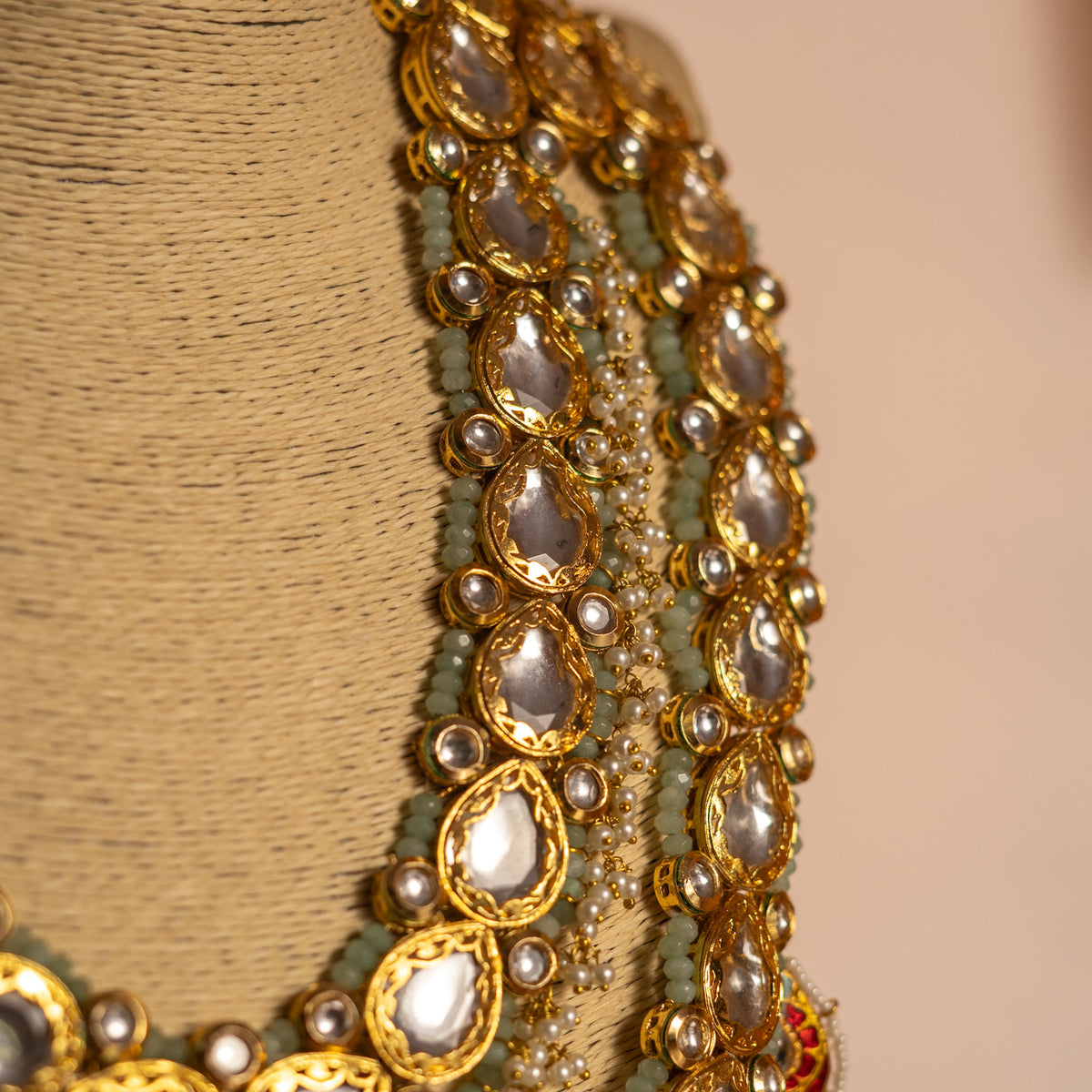 SANYOGITA BRIDAL BIJOUX PREMIUM HANDMADE LAC KUNDAN BRIDAL MALA ML121