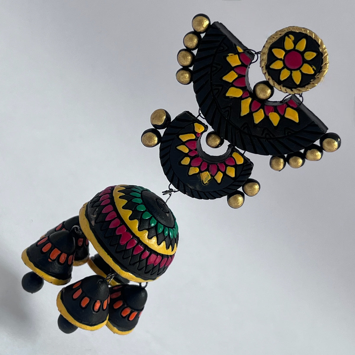 ASHANA TERRACOTTA HANDMADE JUMBO JHUMKAS TR69