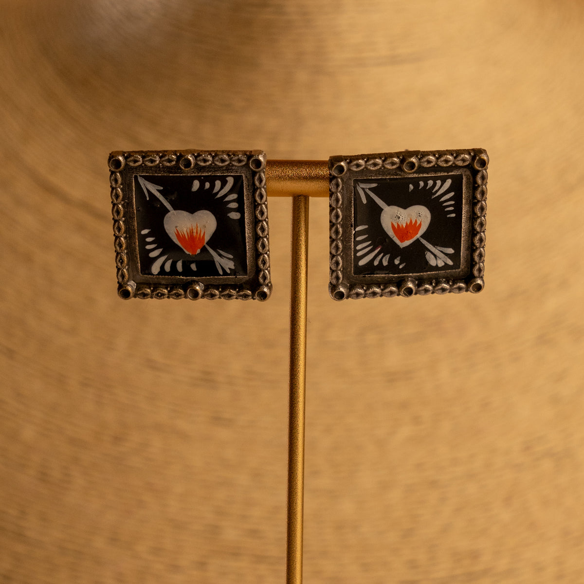 SHEETHAL HAND PAINTED AND HANDMADE  RUSTIC LOOK NECKPIECE NECKLACE NL71