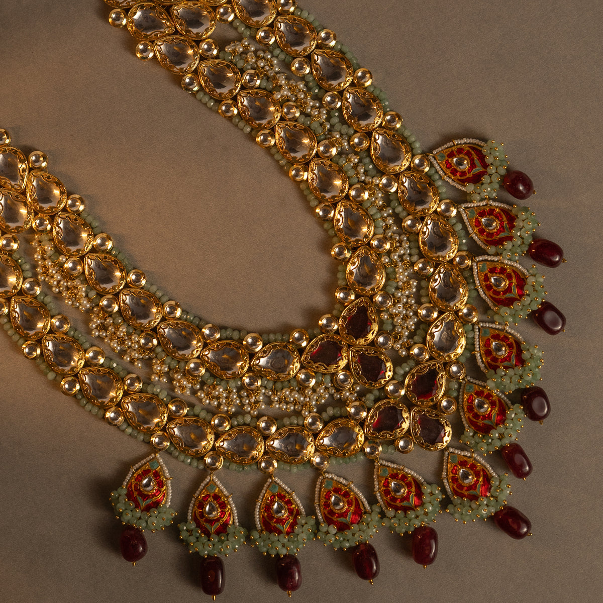 SANYOGITA BRIDAL BIJOUX PREMIUM HANDMADE LAC KUNDAN BRIDAL MALA ML121