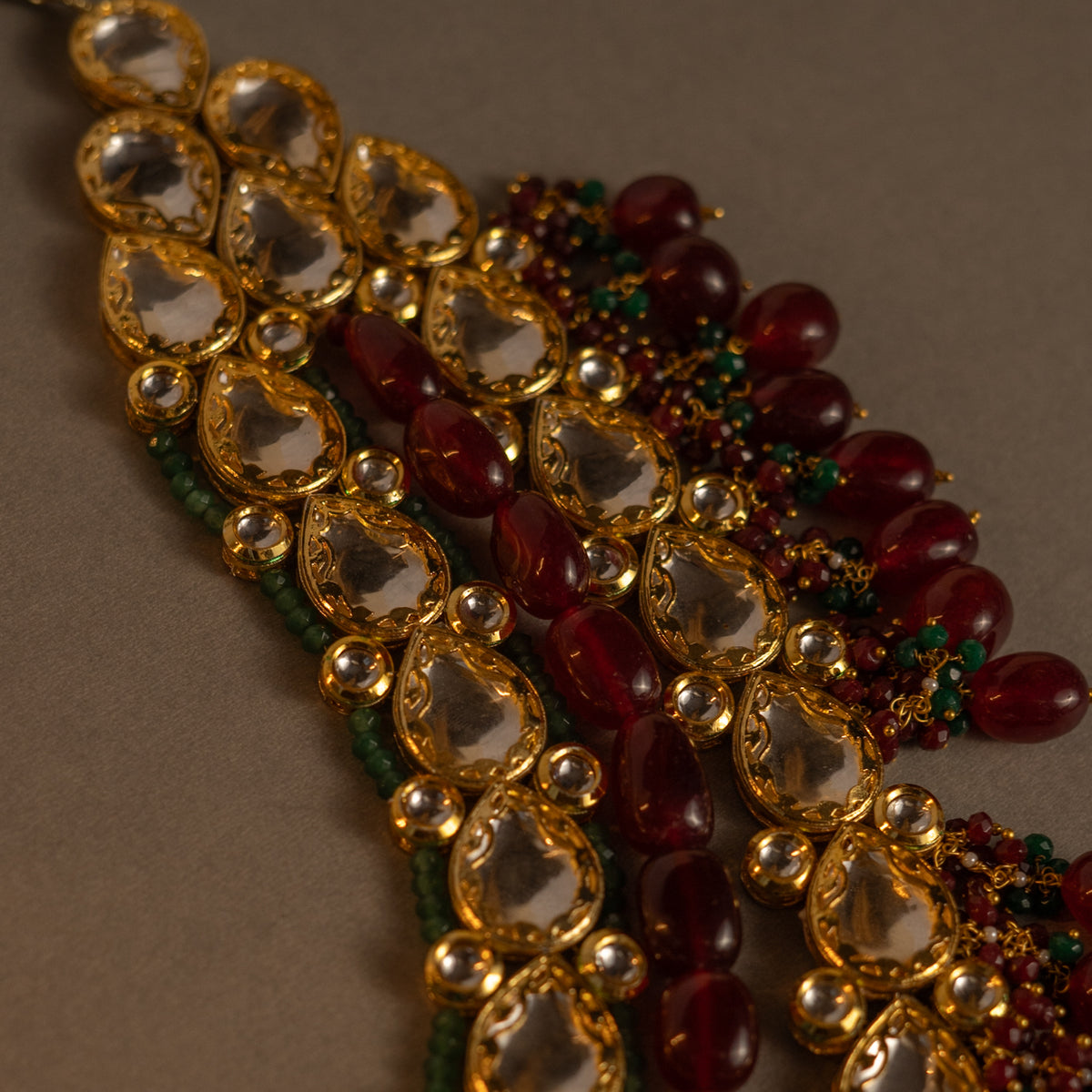 VASUNDHRA HANDMADE BRIDAL BIJOUX PREMIUM BEADS KUNDAN BRIDAL MALA ML122