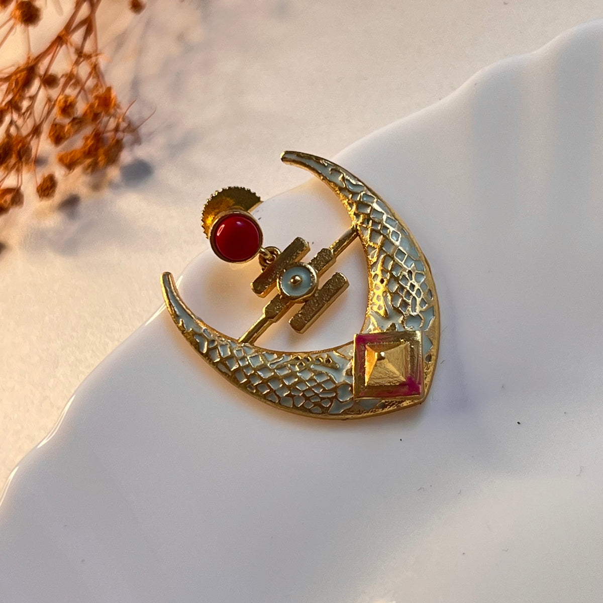 NIROSHA SEMI HANDMADE ANTIQUE EARRING/ DANGLER ER312