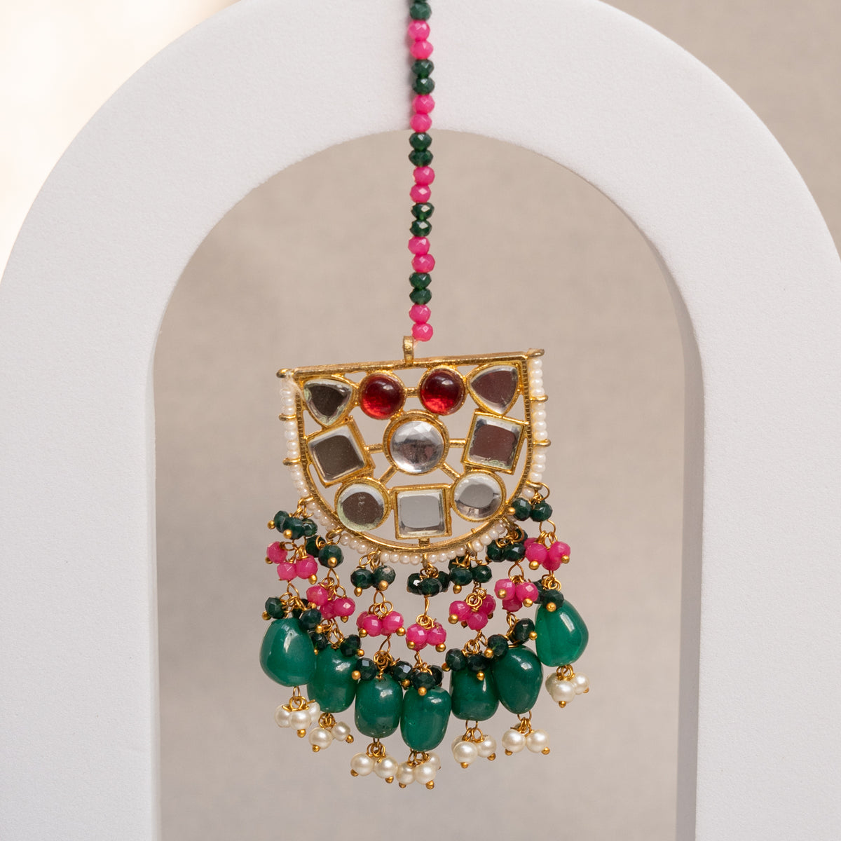 MILLA SEMI HANDMADE GLASSSTONE EARRINGS ER87