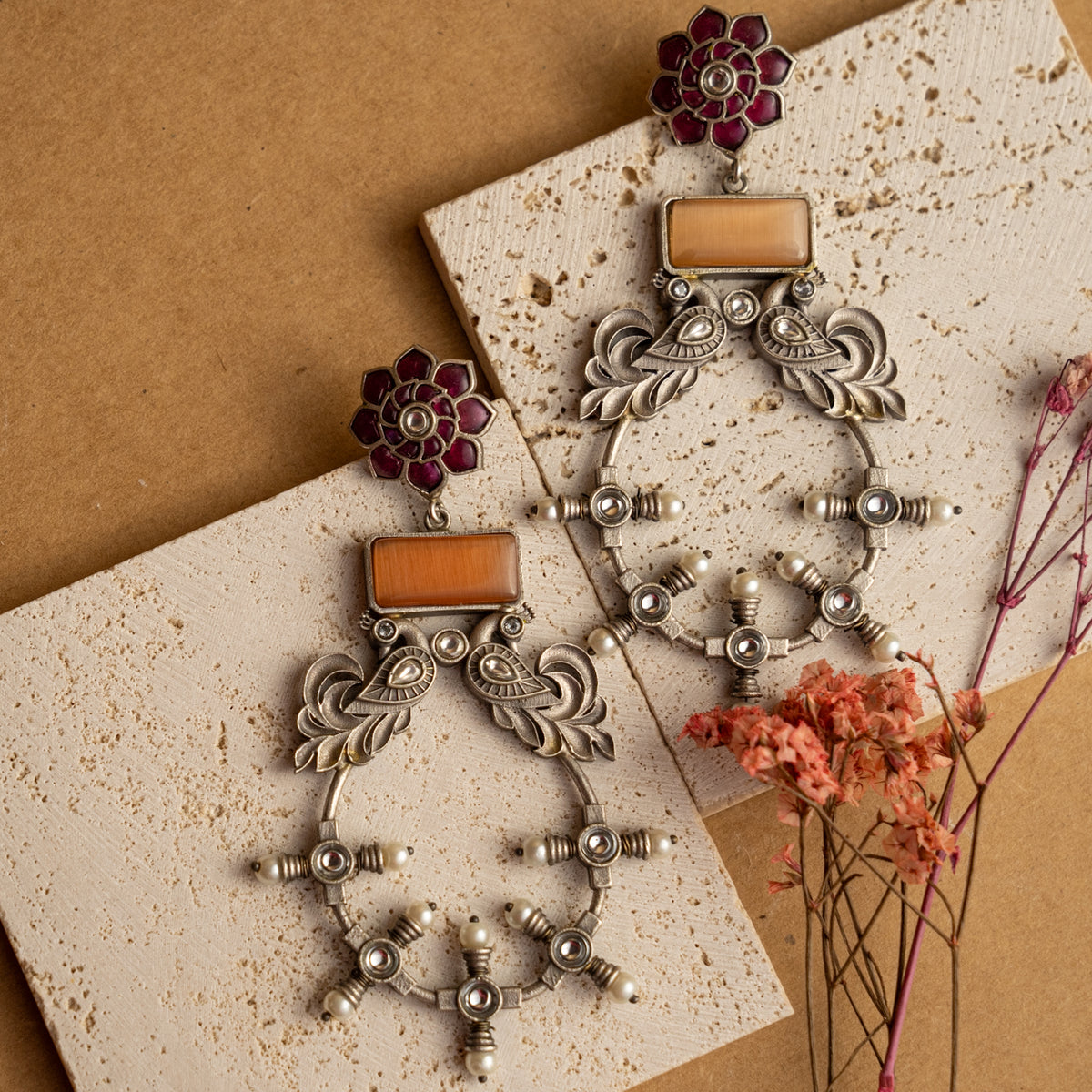 ALISHA HANDMADE ANTIQUE BIJOUX PREMIUM AND BIJOUX EXCLUSIVE/DANGLERS EARRINGS ER667