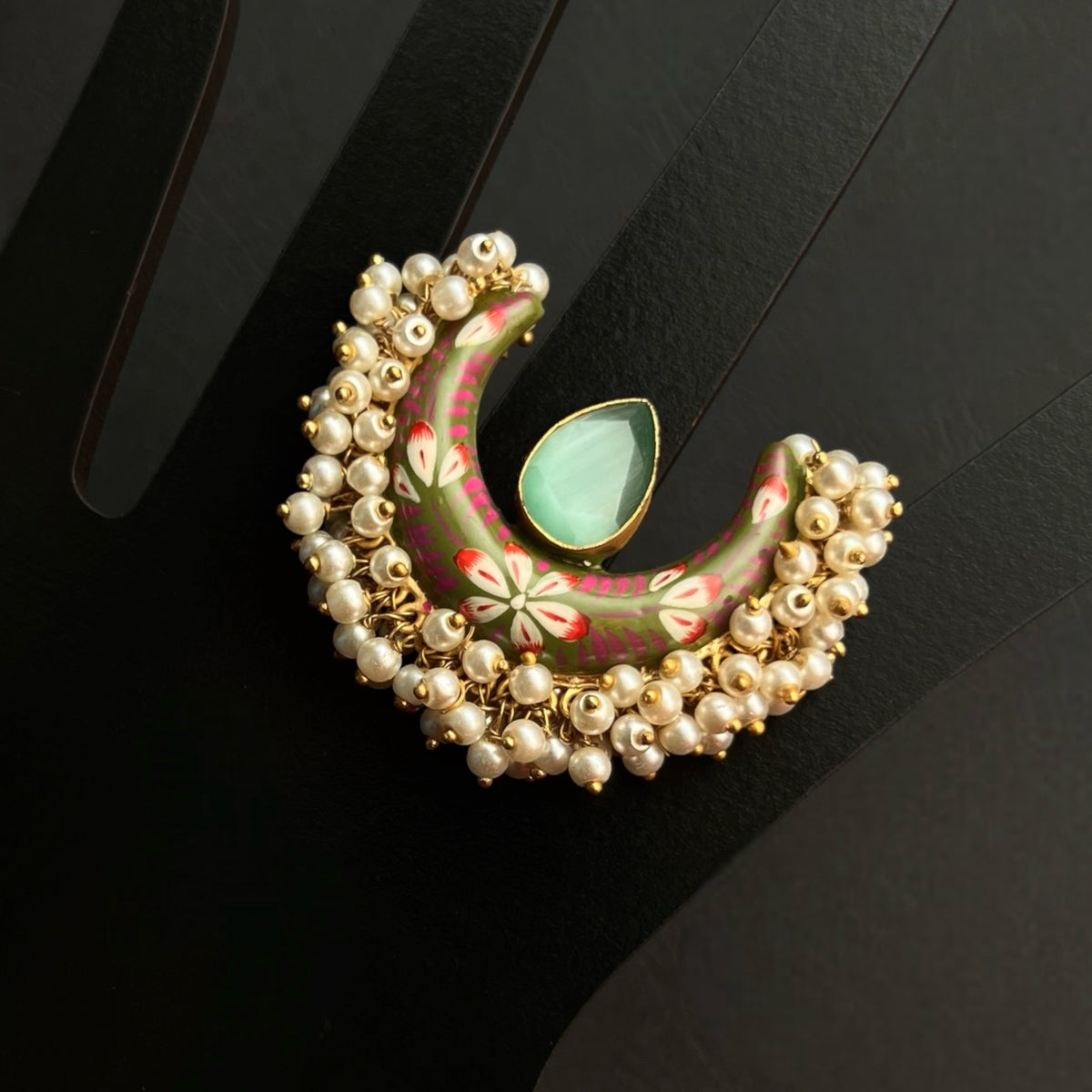 YAMUNA GOLD TONED PREMIUM HANDMADE RING R31