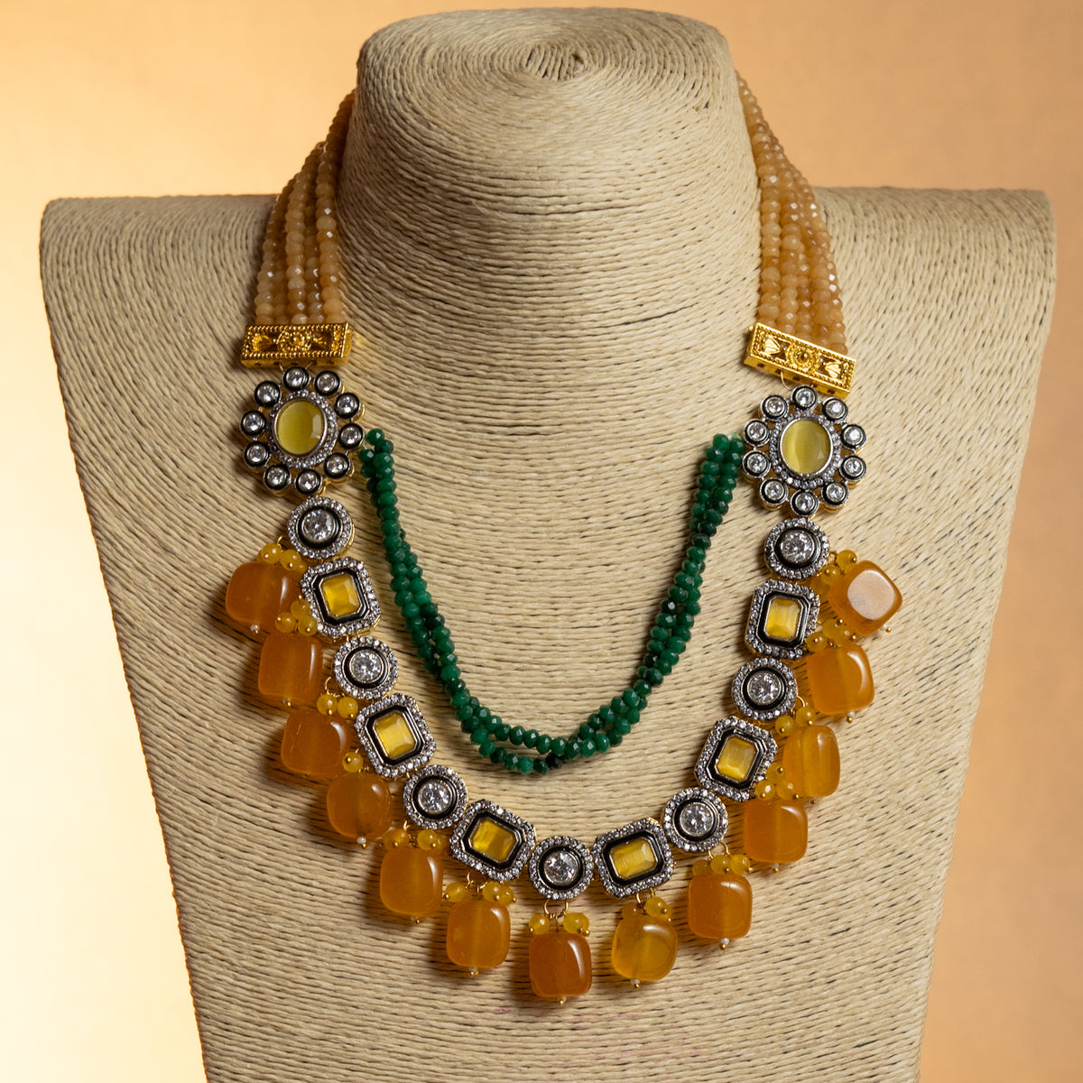 SHABNAM CLASSIC LAYERED HANDMADE NECKLACE NL40
