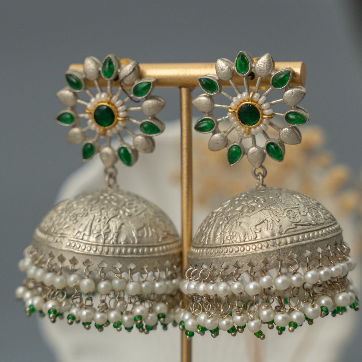 ALISHA SEMI HANDMADE PREMIUM JHUMKAS/EARRINGS ER920