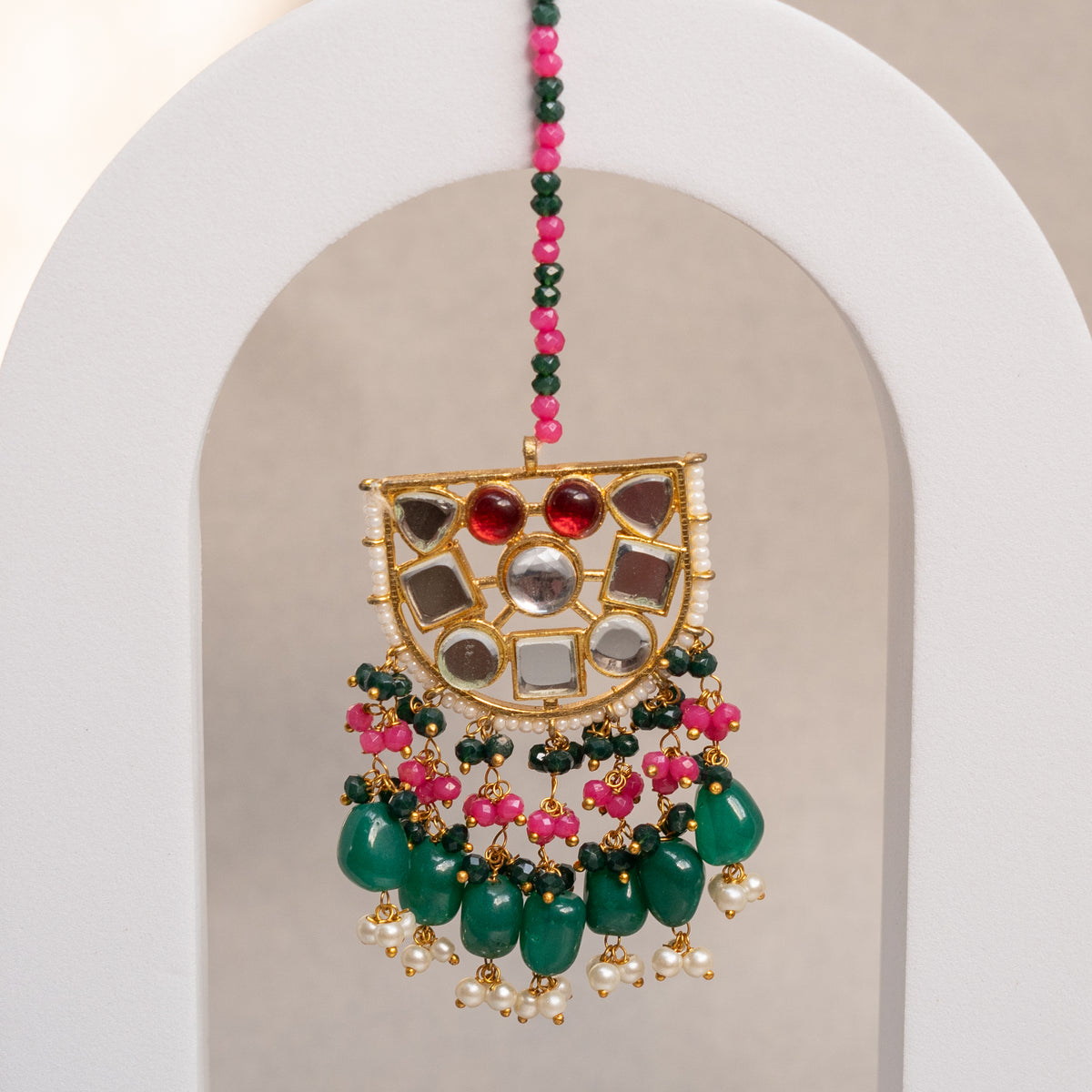 MILLA SEMI HANDMADE GLASSSTONE EARRINGS ER87