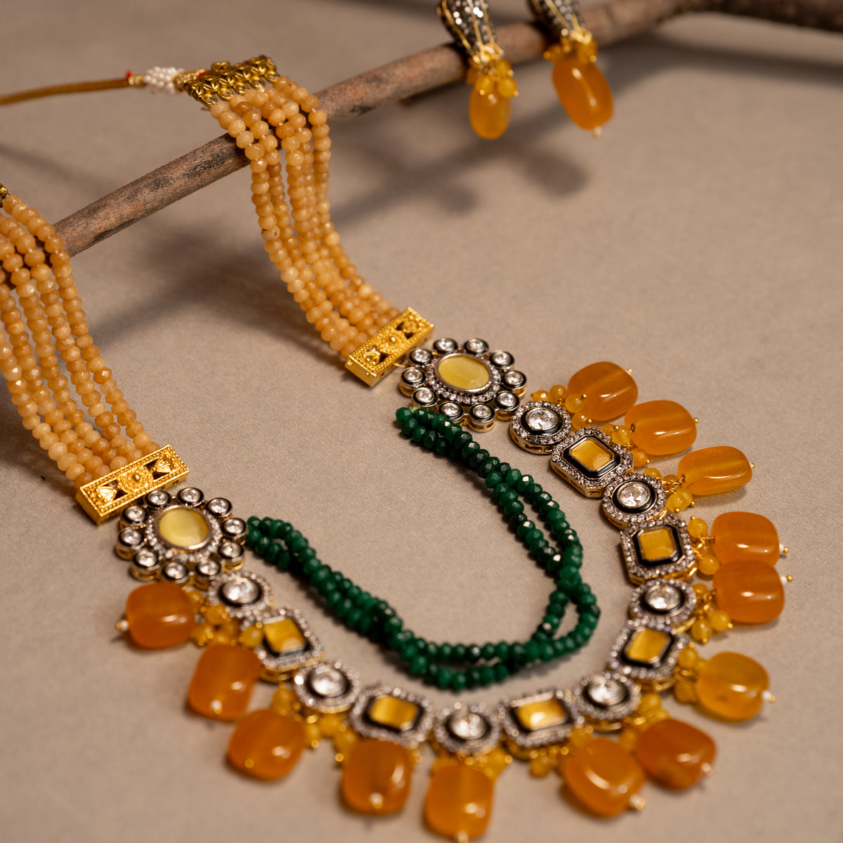 SHABNAM CLASSIC LAYERED HANDMADE NECKLACE NL40