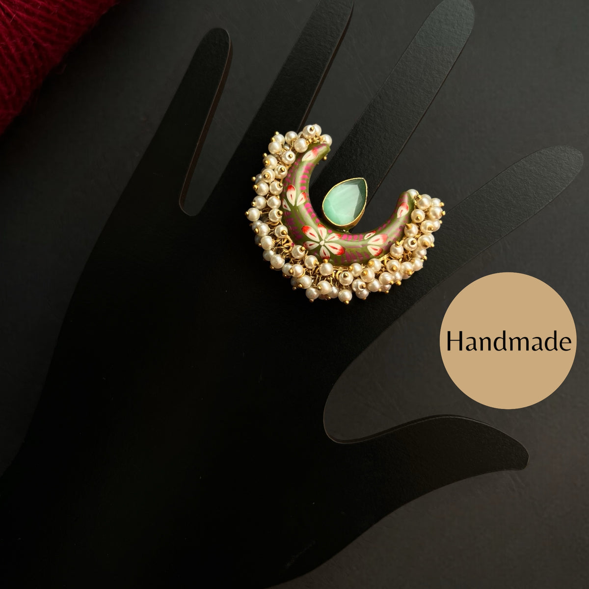 YAMUNA GOLD TONED PREMIUM HANDMADE RING R31