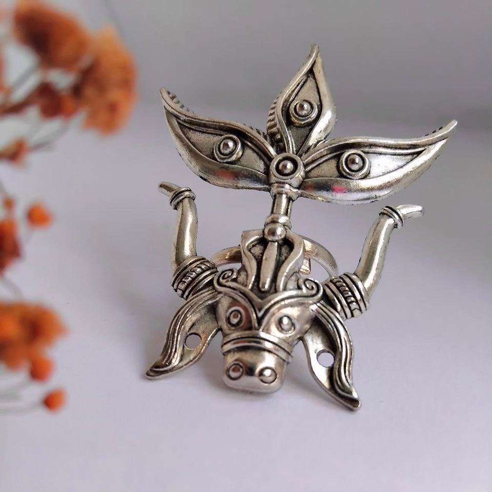 RISHABA TEMPLE OXIDIZED FINISH  RING R88