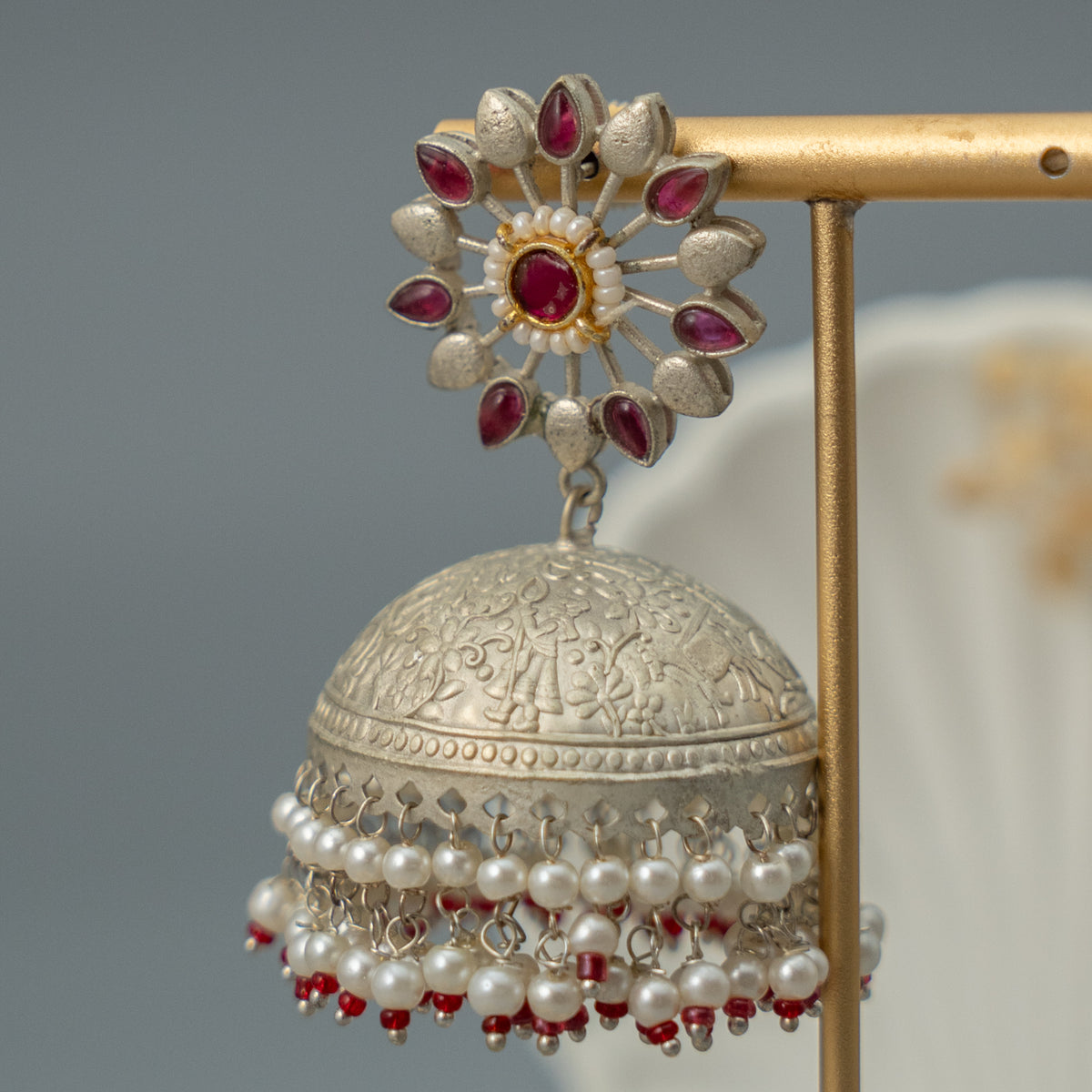 ALISHA SEMI HANDMADE PREMIUM JHUMKAS/EARRINGS ER920