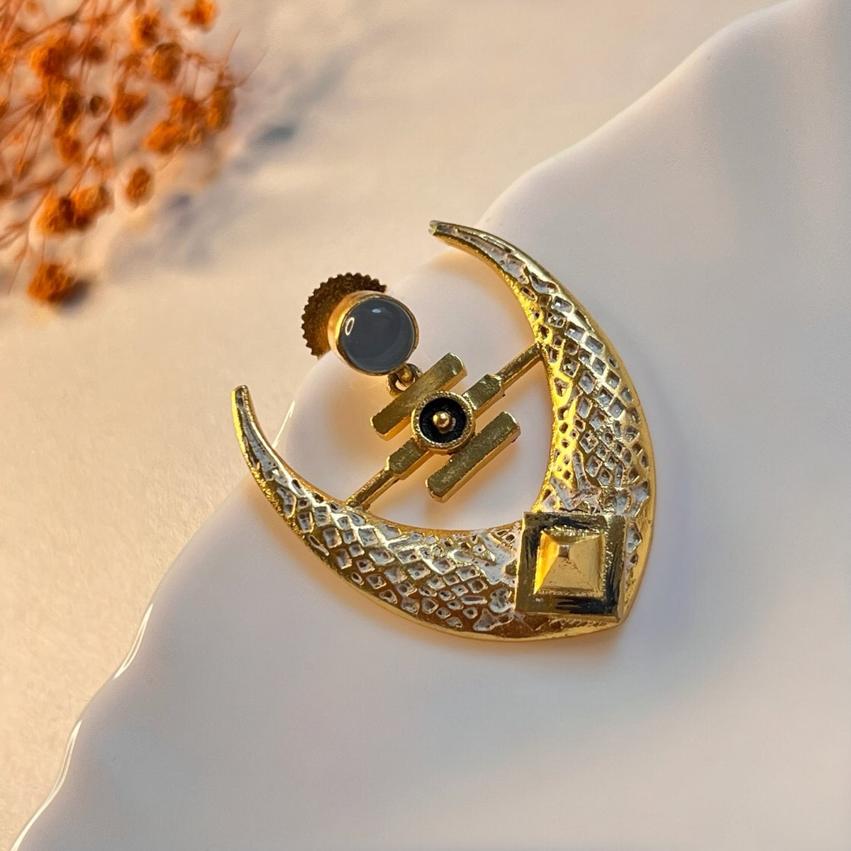 NIROSHA SEMI HANDMADE ANTIQUE EARRING/ DANGLER ER312