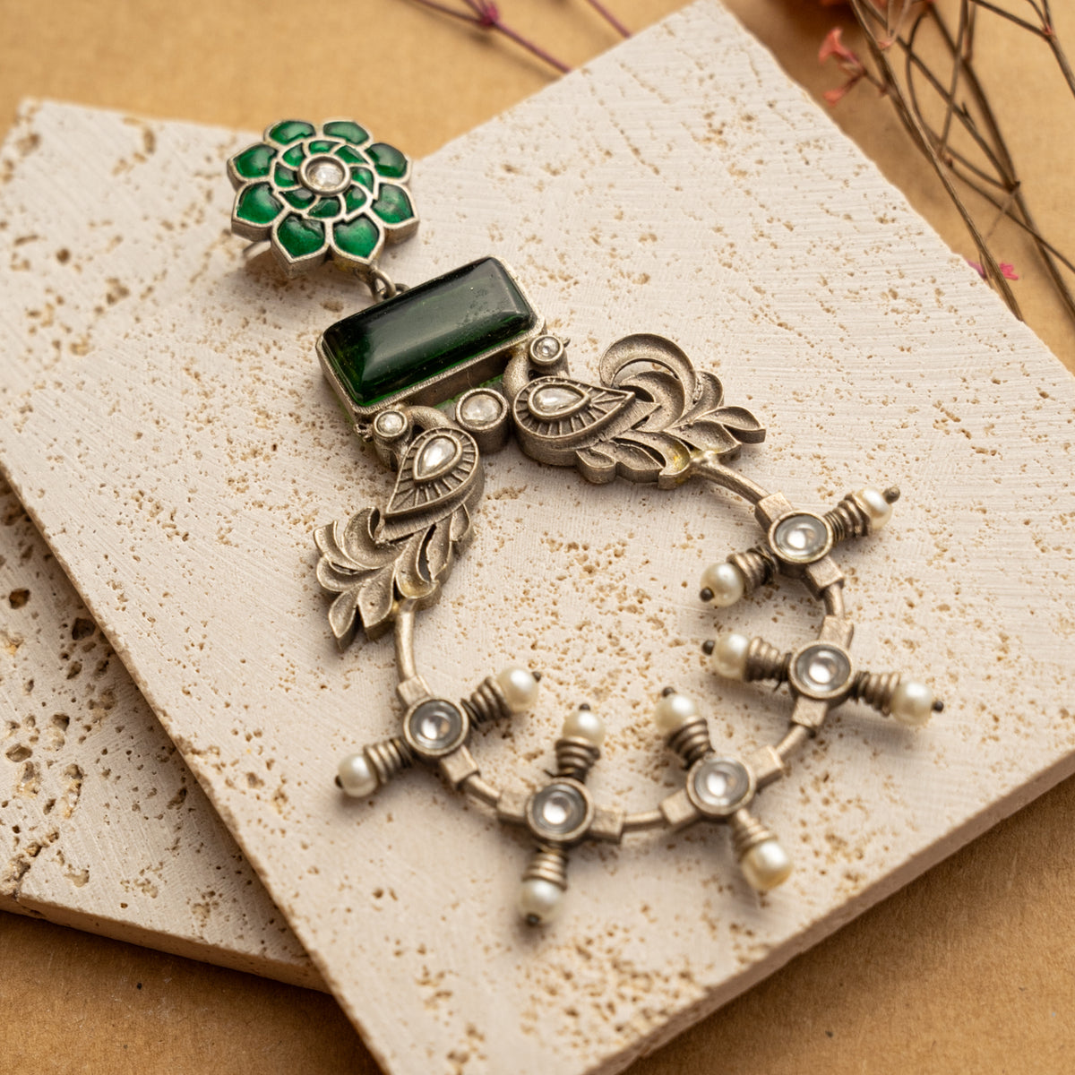 ALISHA HANDMADE ANTIQUE BIJOUX PREMIUM AND BIJOUX EXCLUSIVE/DANGLERS EARRINGS ER667