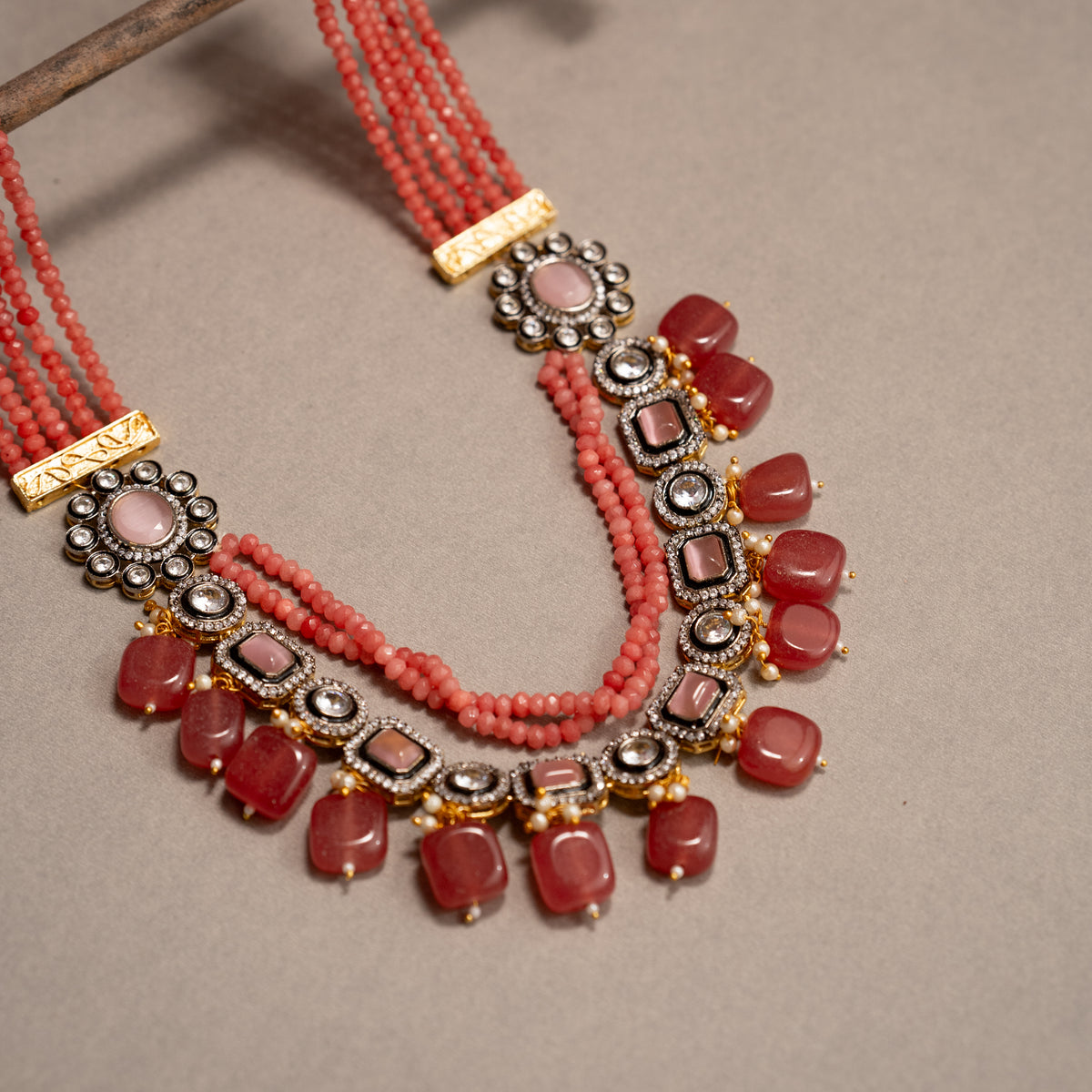 SHABNAM CLASSIC LAYERED HANDMADE NECKLACE NL40