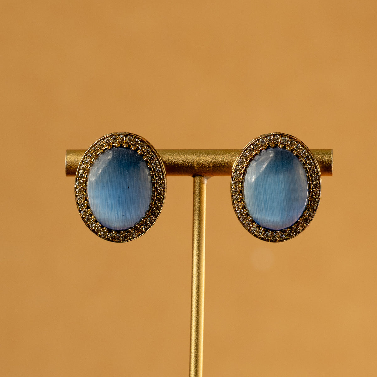 ZOHRA SEMI HANDMADE MONALISA STONE NECKPIECE/NECKLACE EARRINGS NL325