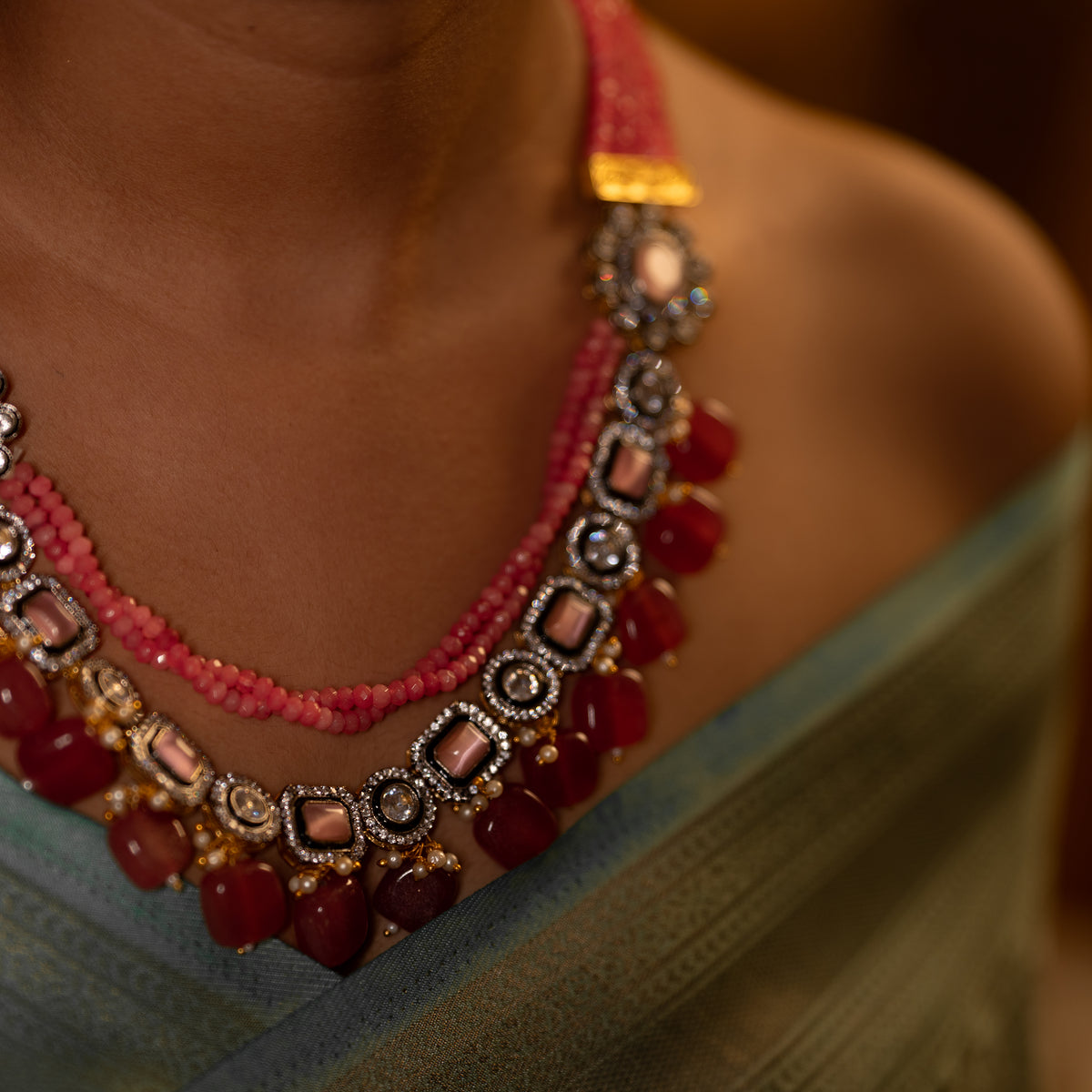 SHABNAM CLASSIC LAYERED HANDMADE NECKLACE NL40