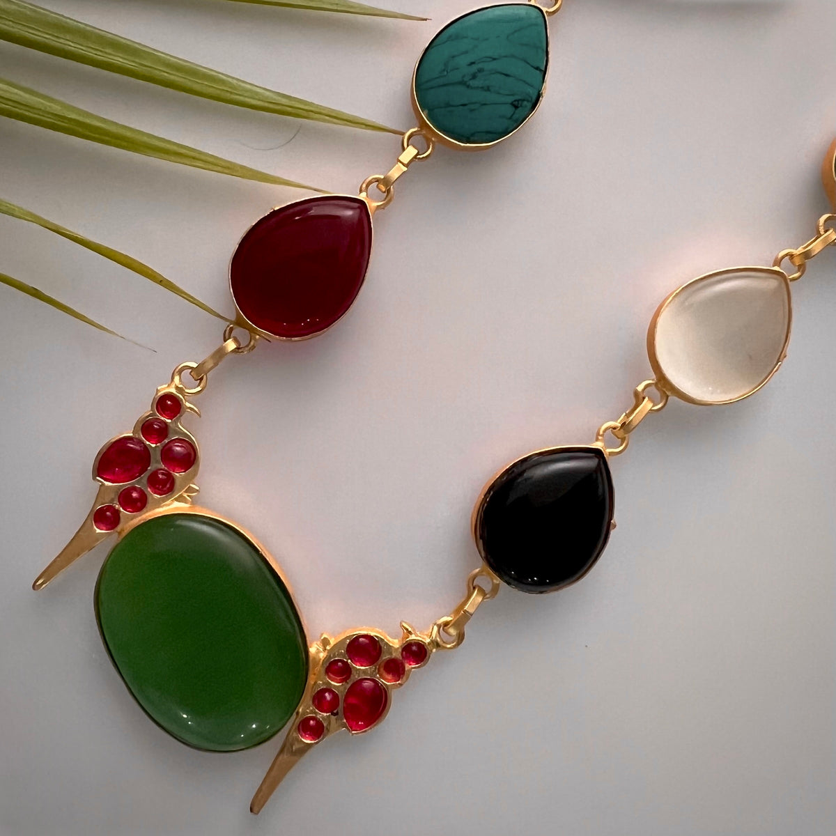 ROXANIA SET RING EARRING AND NECKLACE HANDMADE GOLD TONED PREMIUM NECKLACE/NECKPIECE EARRING SET NL30