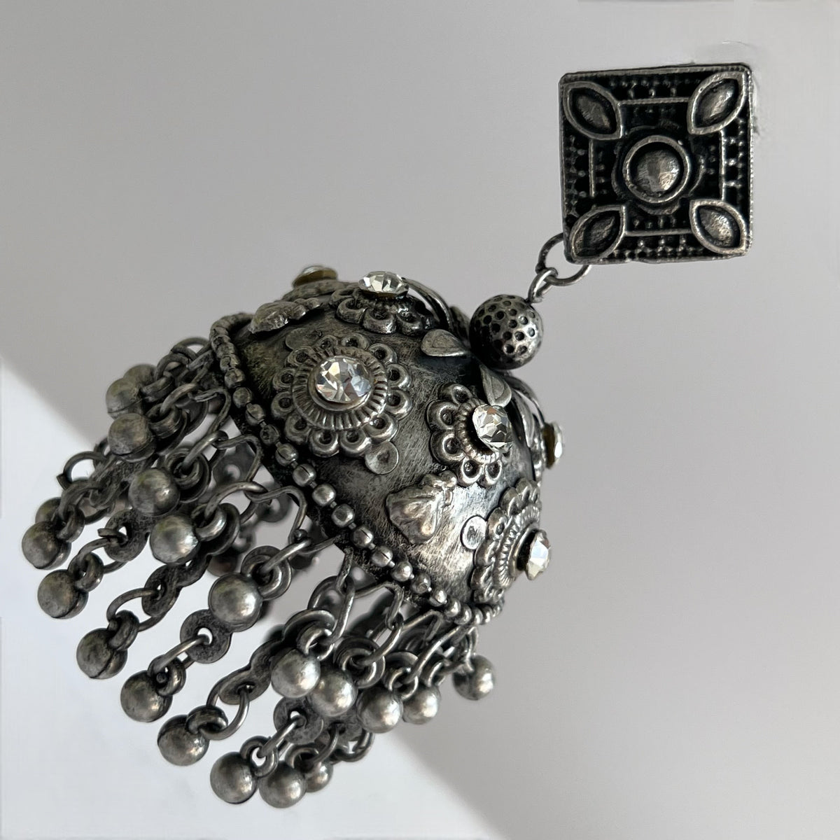 SILVYA AFGHANI RAW AND RUSTIC AND VINTAGE  JUMBO JHUMKAS AF36