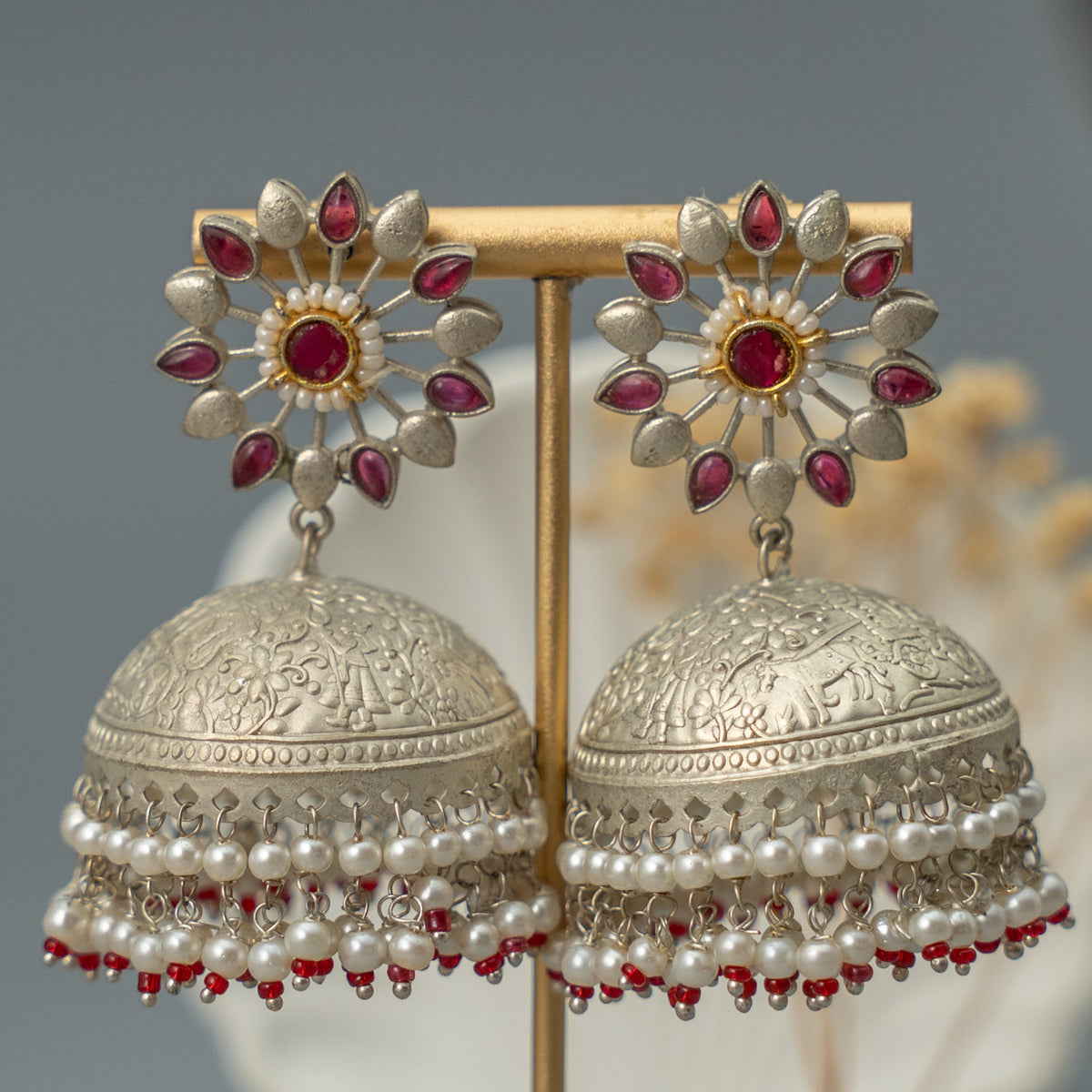 ALISHA SEMI HANDMADE PREMIUM JHUMKAS/EARRINGS ER920