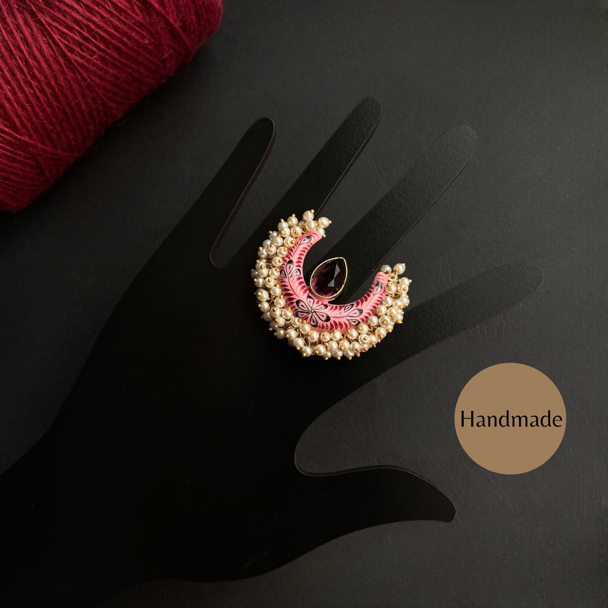 YAMUNA GOLD TONED PREMIUM HANDMADE RING R31