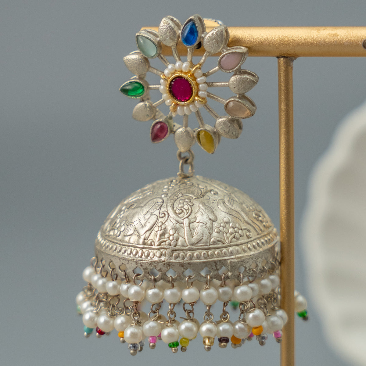 ALISHA SEMI HANDMADE PREMIUM JHUMKAS/EARRINGS ER920