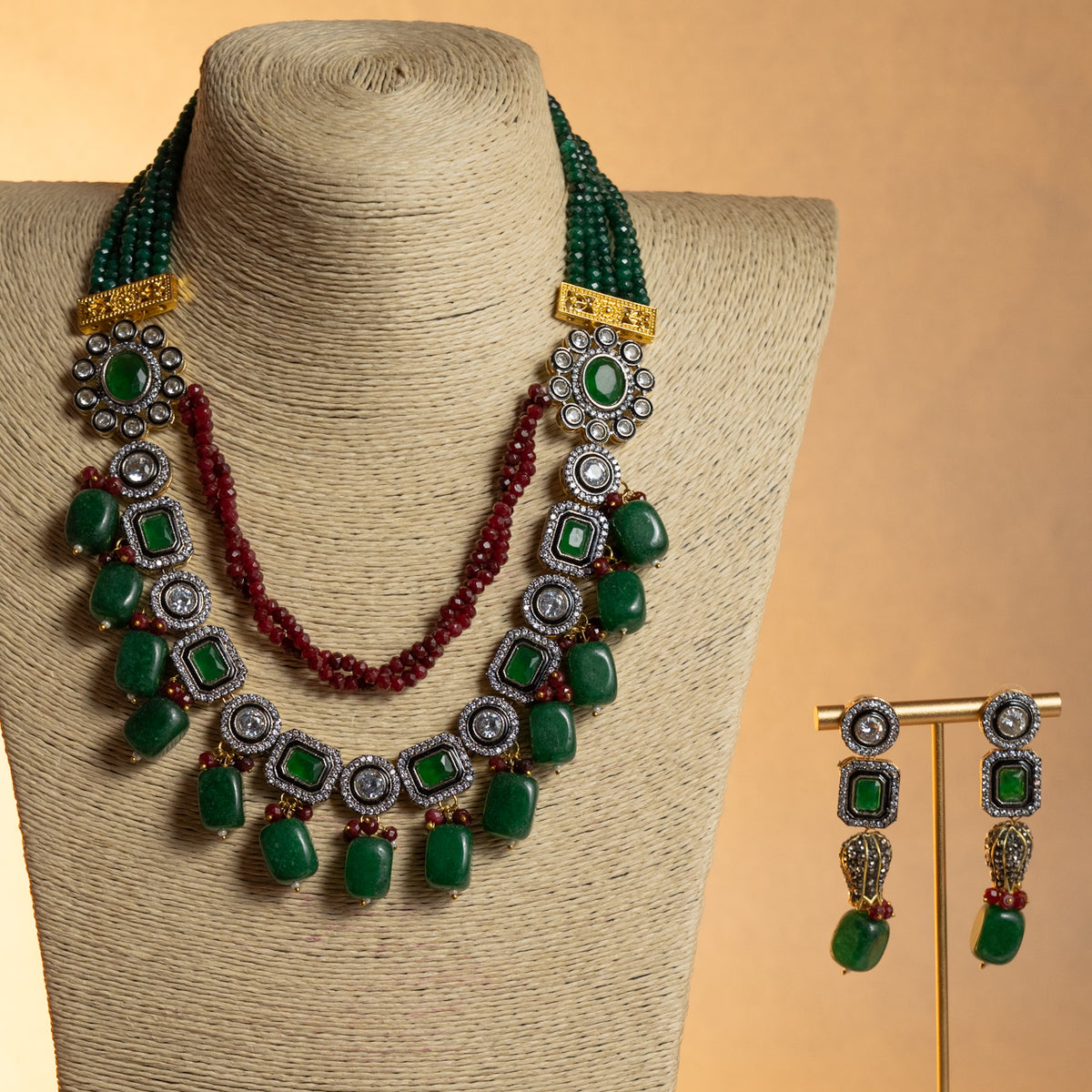 SHABNAM CLASSIC LAYERED HANDMADE NECKLACE NL40