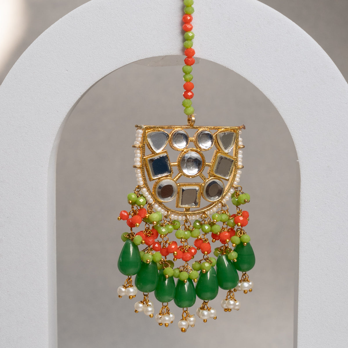 MILLA SEMI HANDMADE GLASSSTONE EARRINGS ER87