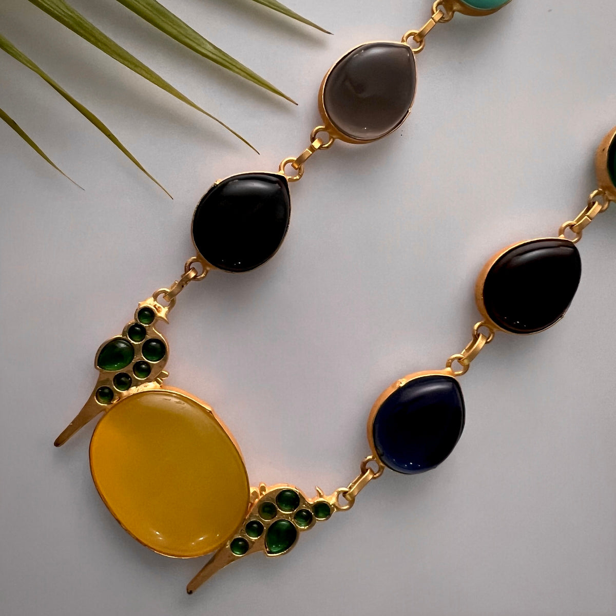 ROXANIA SET RING EARRING AND NECKLACE HANDMADE GOLD TONED PREMIUM NECKLACE/NECKPIECE EARRING SET NL30