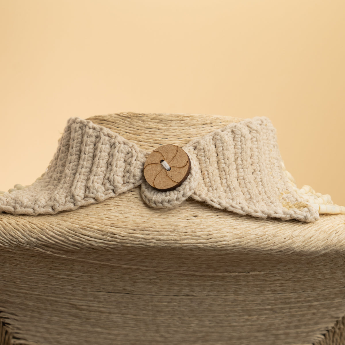 ZOEY FABRIC AND BEADS HANDMADE AND HANDSTICHED MALA/ NECKPIECE ML99