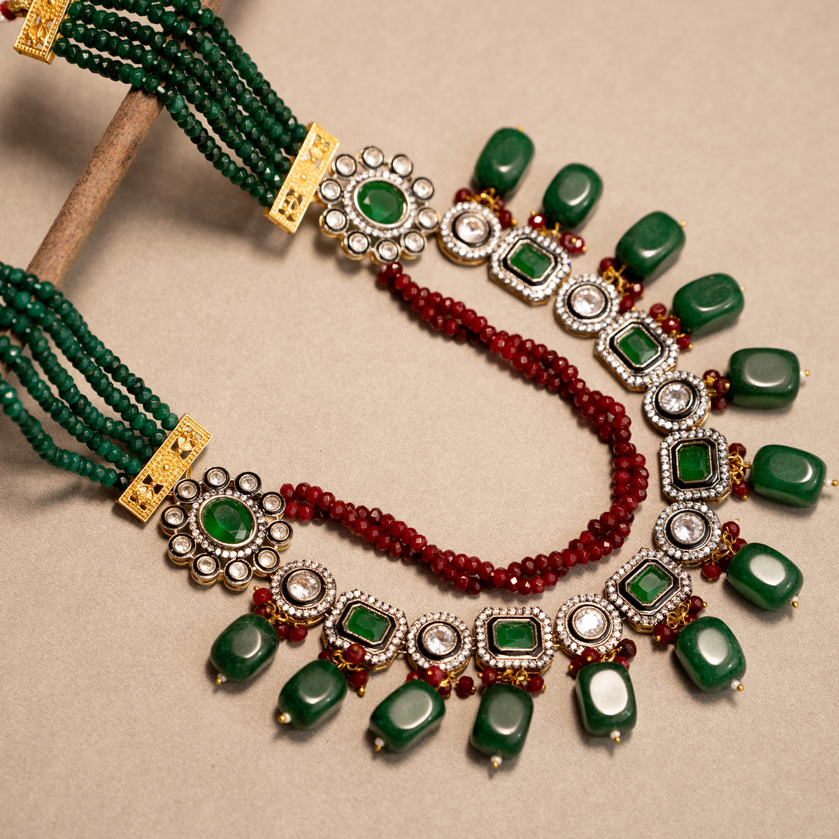 SHABNAM CLASSIC LAYERED HANDMADE NECKLACE NL40